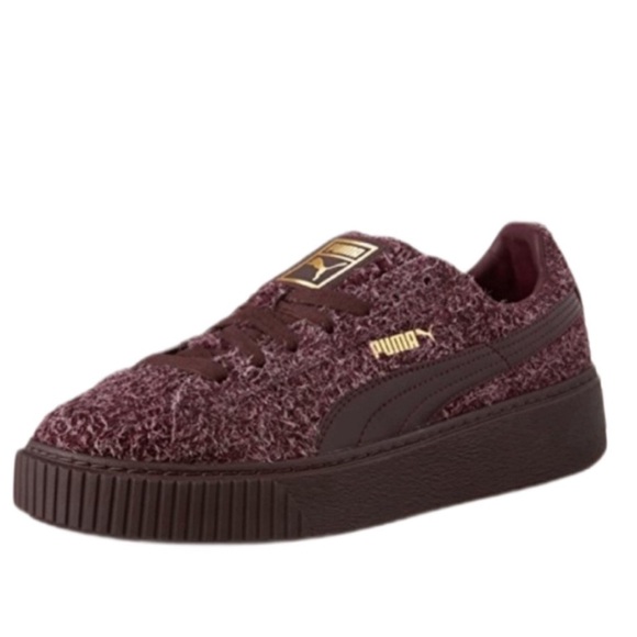 PUMA Suede Platform Elemental Training Women's Shoes Size 6 Maroon Y2K - Picture 1 of 12